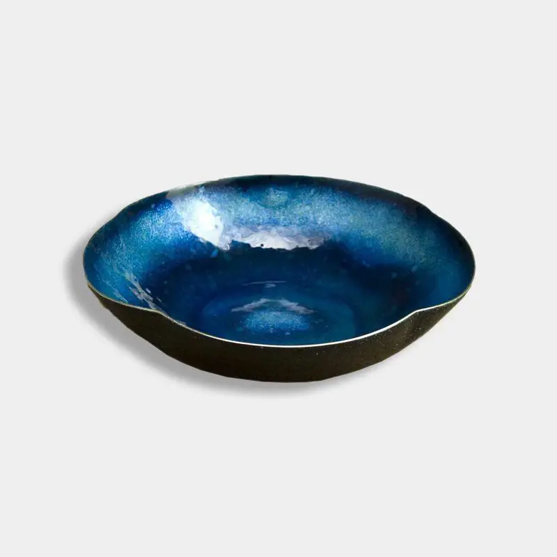 Wireless Navy Blue Sora Confectionery Dish | Owari Cloisonné 1