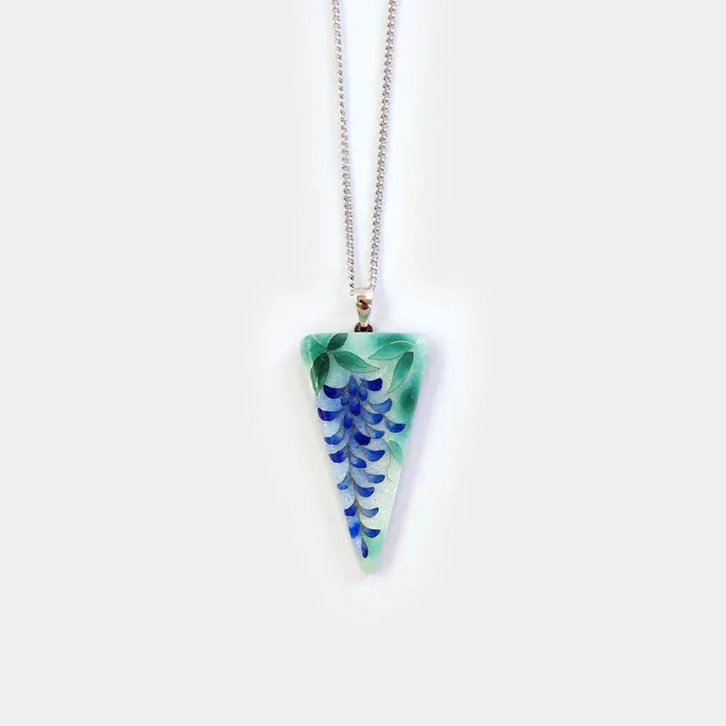Wisteria Pendant | Owari Cloisonné 1