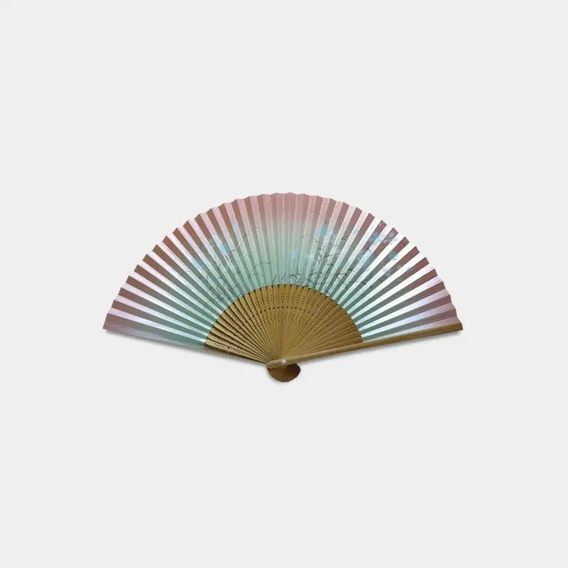 Women’S Nagoya Folding Fan – Delicate Nadeshiko (Pink Carnation) Design With Carry Pouch By Suehirodo 1