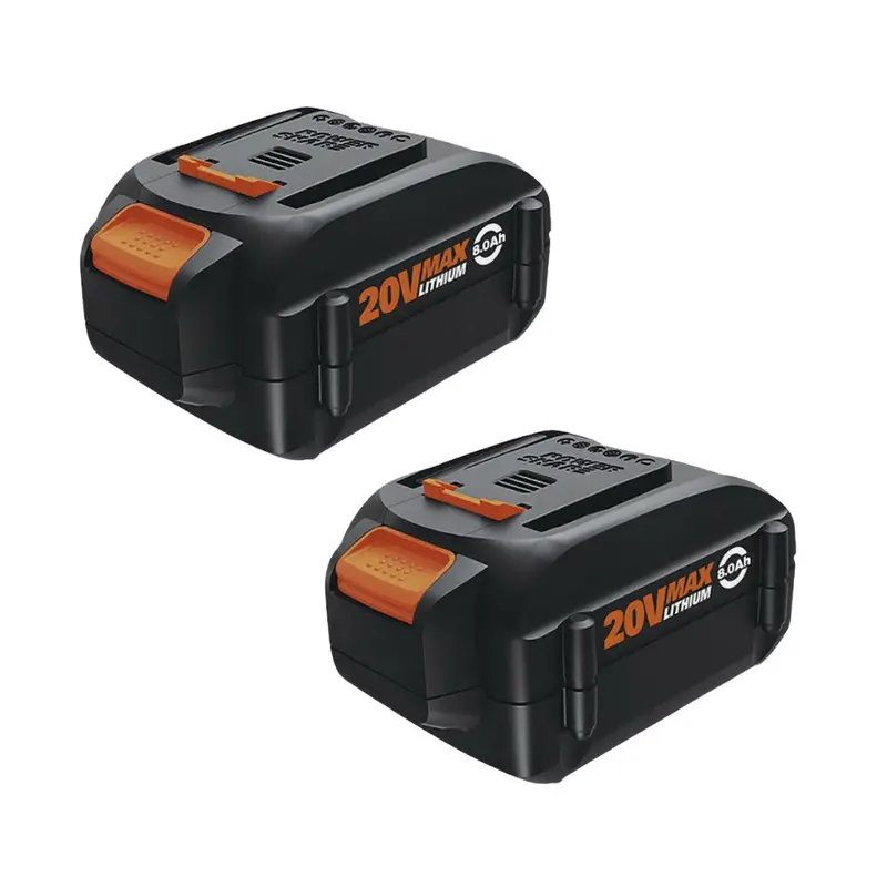 Worx Wa3520 20V 8.0Ah Lithium-Ion Replacement Battery – 2-Pack 1