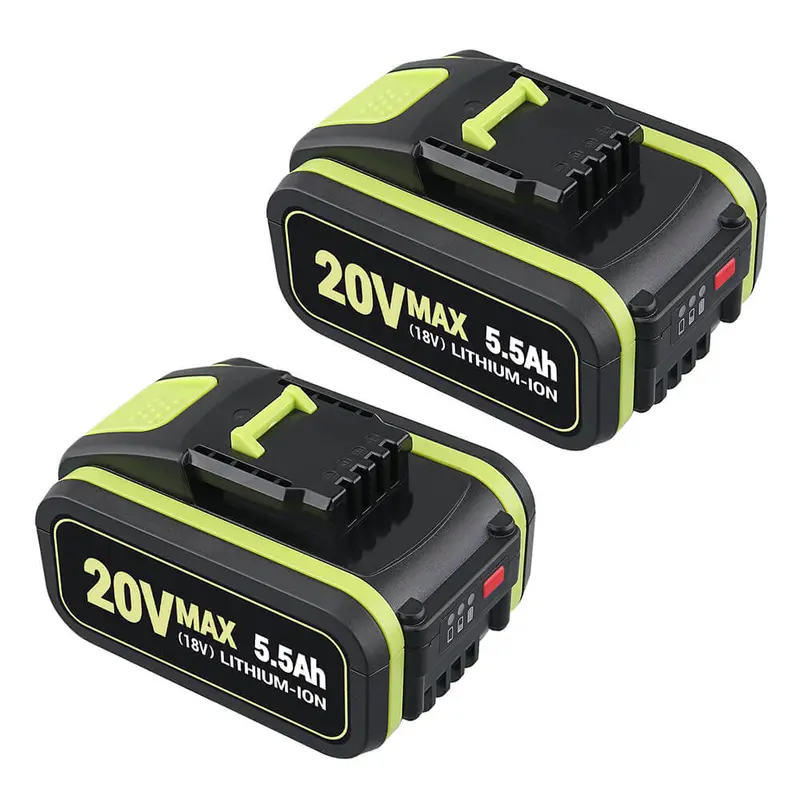 Worx Wa3551/Wa3553/Wa3641/Wg629E 20V 5.5Ah Li-Ion Replacement Battery – 2-Pack 1