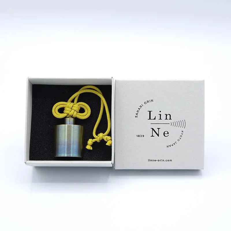 Yellow Chibi Buddhist Bell With Double Knot Detail – Linne & Orin Craft 1