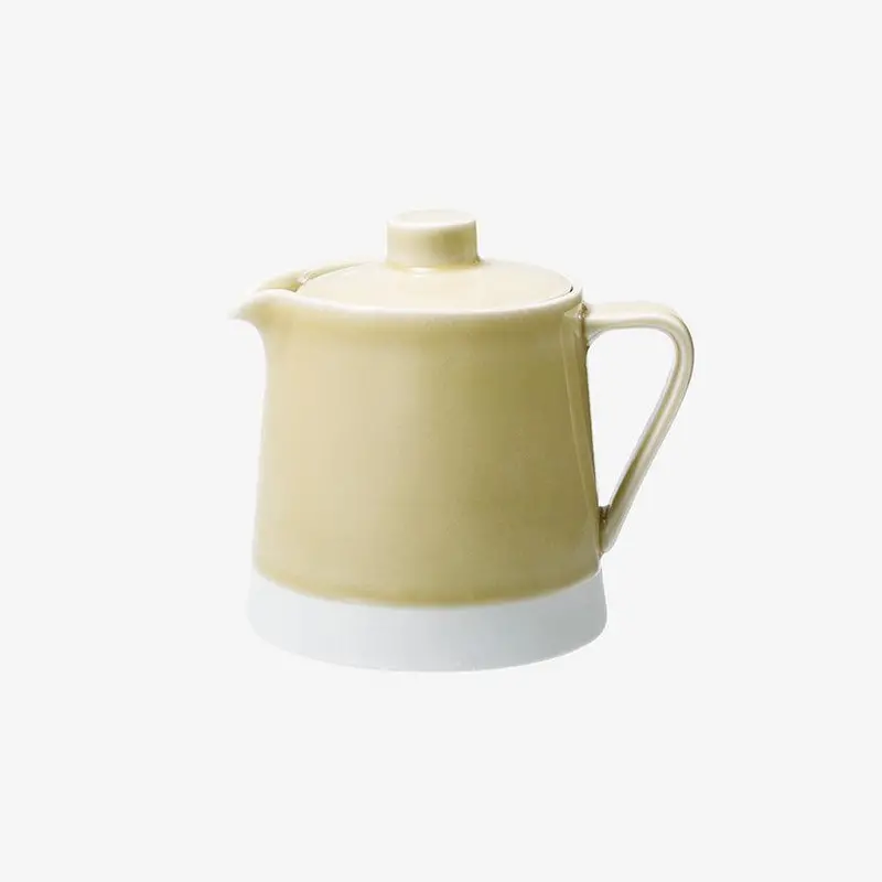 Yellow-Glazed Japanese Tea Pot – Es Series | Vibrant Hand-Thrown Ceramic | Saikai Toki 1