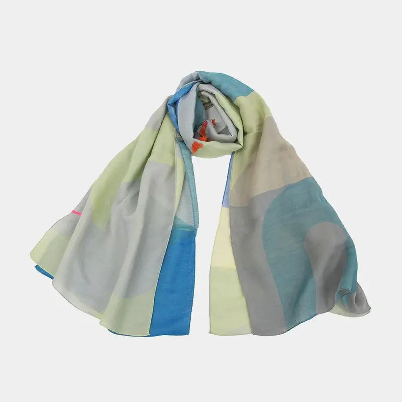 Yellow Layered Scarf – Banjū-Orī Artisan Scarf By Pols (Yellow 2) 1