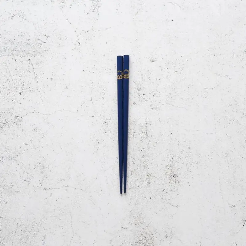 Zodiac-Themed Chopsticks For Kids – Blue Sheep Design | Artisan Wajima Lacquer By Hashimoto Kousaku Sikki 1
