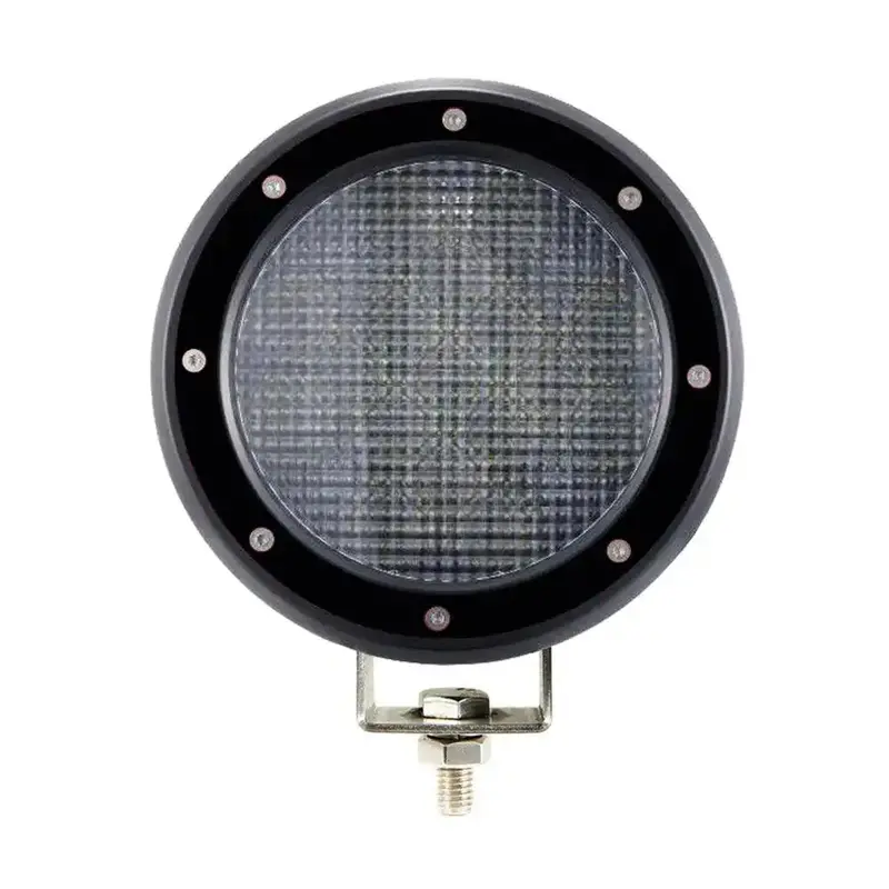 Black Horse Off-Road Pl9251Fb Clear Aluminum Flood Light – 5.3-Inch Round Die-Cast Housing 1