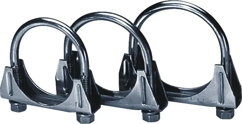Borla 18275 U-Bolt And Saddle Clamp Kit – 2.75-Inch Diameter, T304 Stainless Steel 1