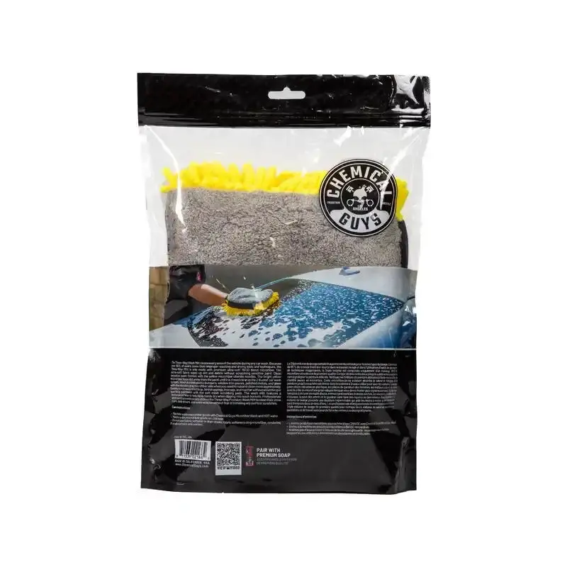 Chemical Guys Three-Way Microfiber Wash Mitt – Bulk Pack Of 12 1