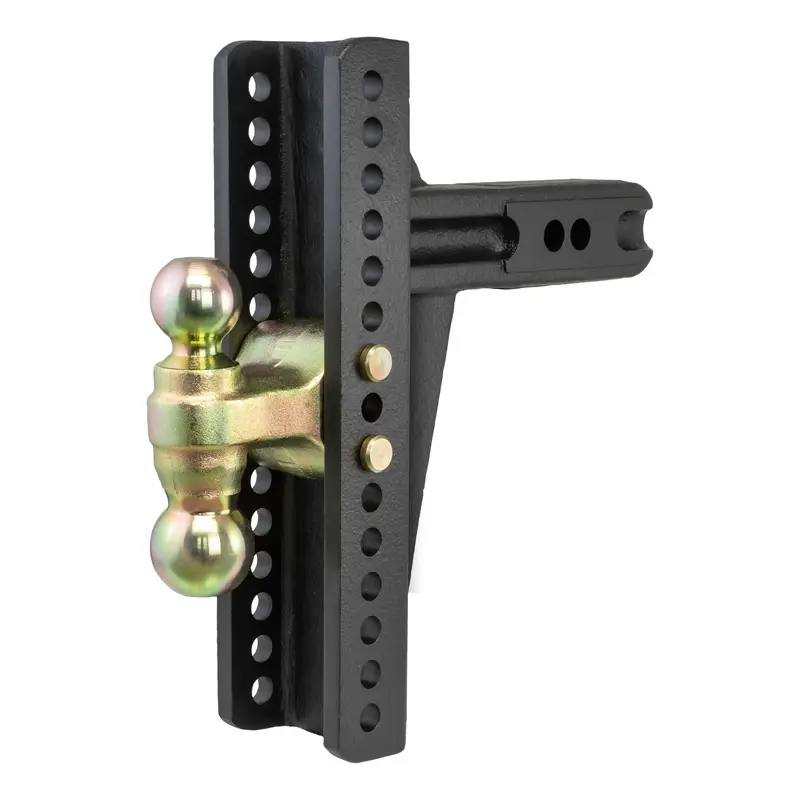 Curt Dual-Ball Adjustable Channel Mount Hitch (2-1/2" Shank, 20,000-Lb Capacity, 10-3/8" Drop) 1