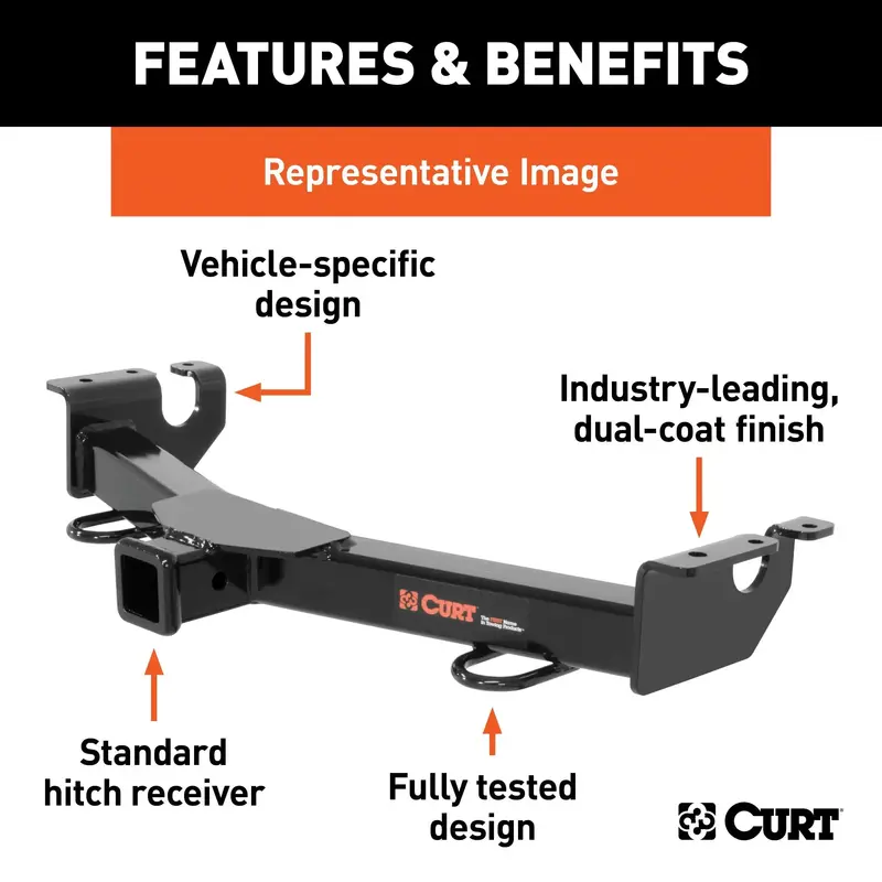 Curt Front-Mount Receiver Hitch (31073) – 2-Inch Class Iii For Chevrolet Suburban, Tahoe & Gmc Yukon 1