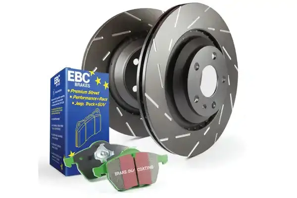 Ebc S4Kf1487 Slotted Brake Rotors – Optimized Narrow Slotting To Minimize Aerodynamic Noise 1