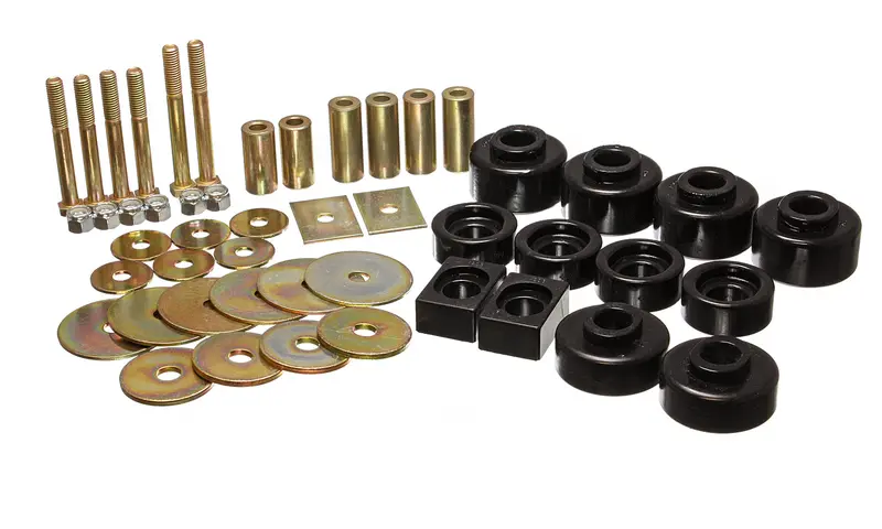 Energy Suspension 4.4114G Performance Polyurethane Body And Cab Mount Kit – Black 1