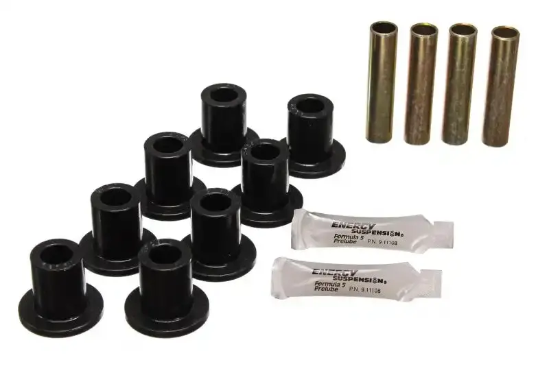 Energy Suspension Front Leaf Spring Bushing Kit – Durable Black Polyurethane Set 1