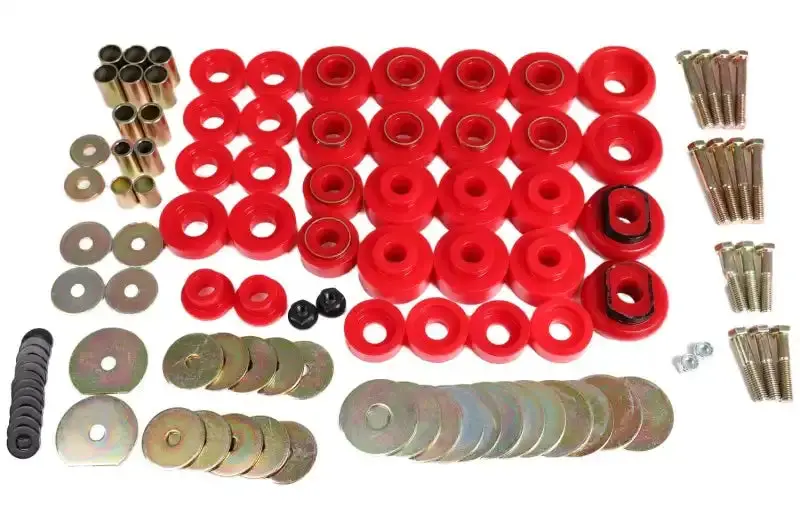 Energy Suspension Red Body Mount Kit For 1968–1970 Full-Size Chevrolets 1
