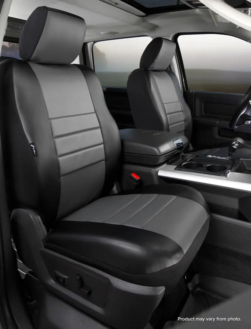 Fia Leatherlite Seat Covers – Gray Custom-Fit Front Covers, Sl60 Series 1