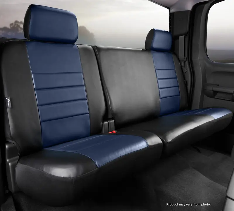 Fia Sl68-20 Blue Leatherlite Seat Covers – Custom-Fit Simulated Leather Front Seats 1