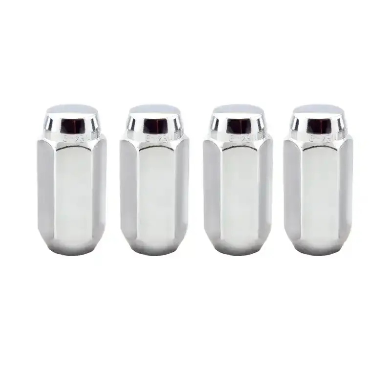 Mcgard Chrome Hex Lug Nuts (Cone Seat) – M14X1.5 Thread, 13/16" Socket, 1.945" Length – 4-Pack 1