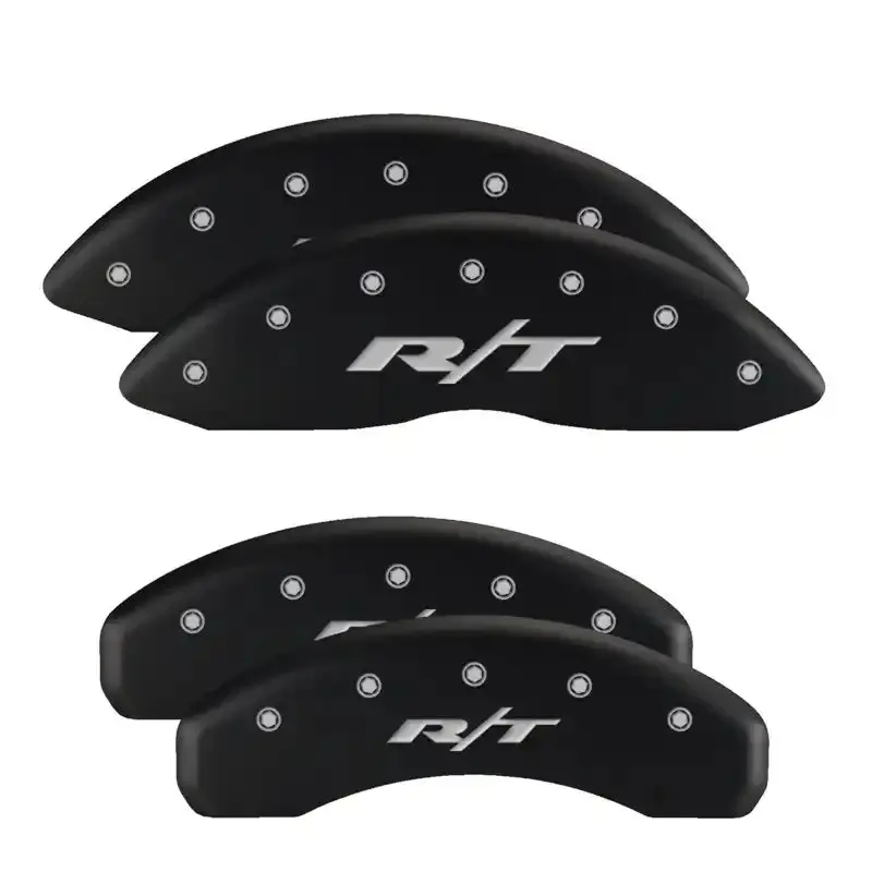 Mgp 4-Piece Engraved Caliper Cover Set – Front & Rear, Durango Red With Silver Stripes 1