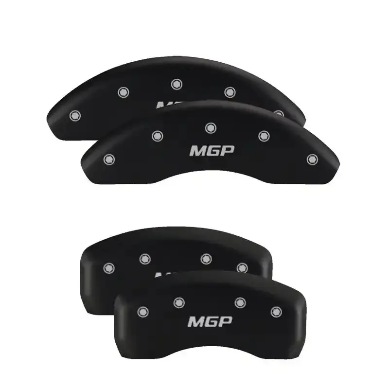 Mgp Engraved 4-Piston Caliper Covers – Ford Oval Logo, Black Base With Silver Accent 1