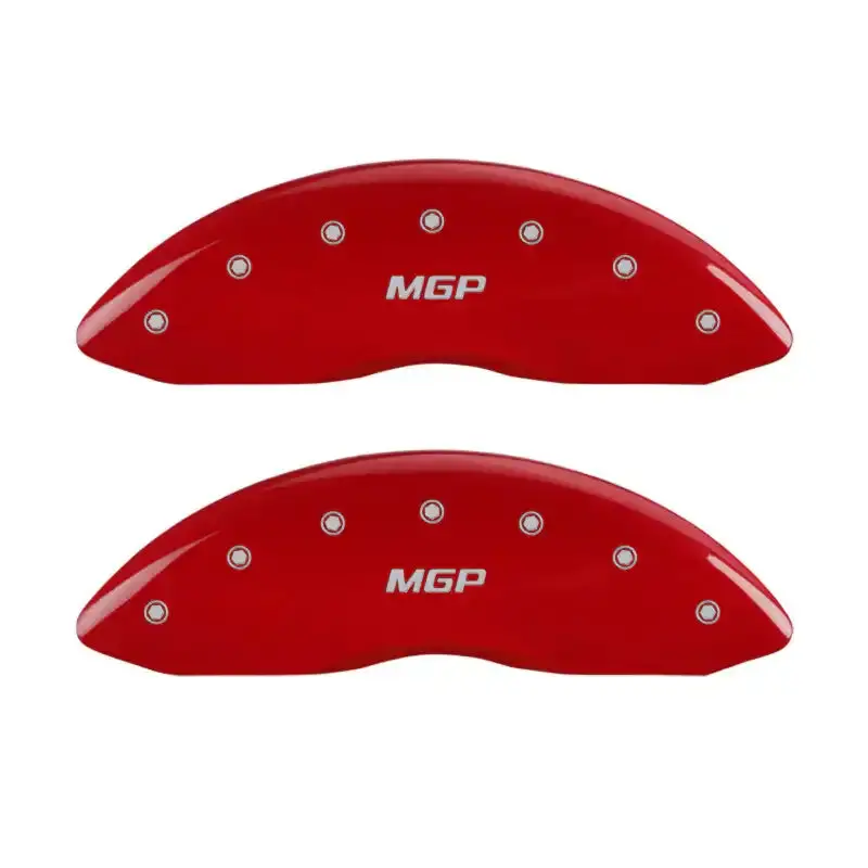 Mgp Engraved Caliper Covers – 4-Piece Set With Red Finish & Silver Accent For Jeep 1