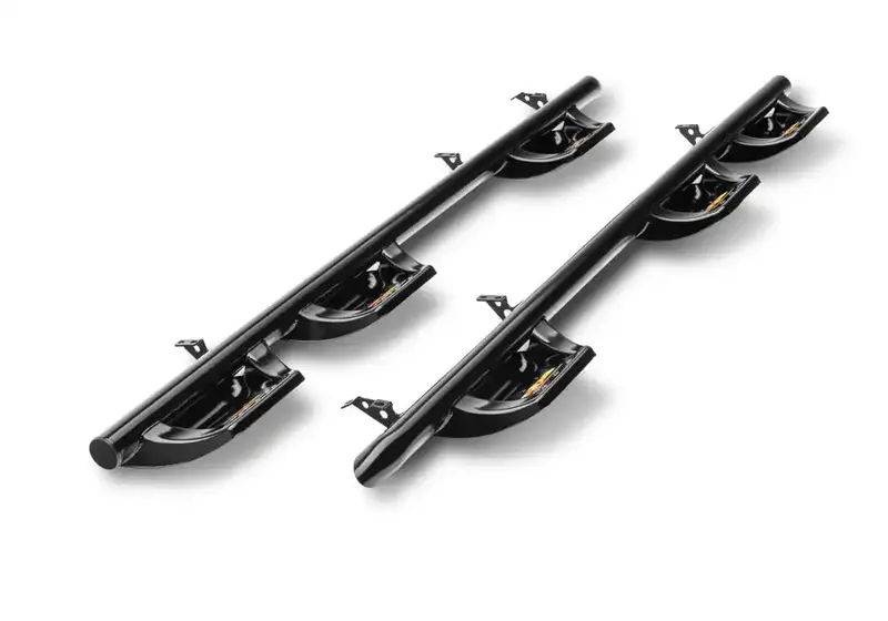 N-Fab Ndn16100Cc-6 N-Durastep Wheel-To-Wheel Running Boards With Bed Access Steps – Gloss Black Finish For 2016–2020 Nissan Titan Xd Crew Cab (6'6") 1