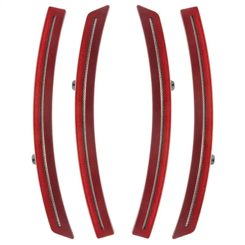 Oracle Concept Sidemarker Lights – Clear Lens With Long Beach Red Accent 1