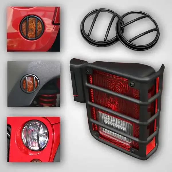 Rugged Ridge 12496.02 Euro Guard Led Light Kit – Universal Mounting System 1