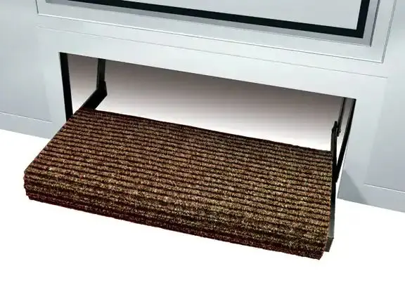 Rugged Ridge Step Rug 23-Inch Wide Brown Entry Mat – Non-Slip Vehicle Floor Protector 1