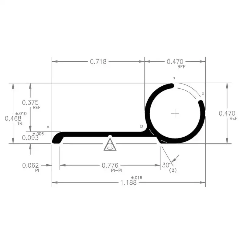 Standard Awnings Rail – Mill-Finished Aluminum, 16-Foot Length Per Unit 1