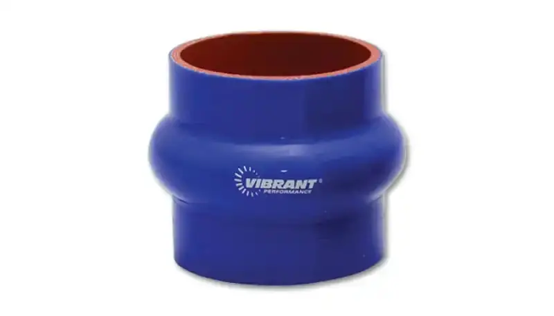 Vibrant 4-Ply Blue Silicone Hump Hose – 4-Inch Id × 3-Inch Length, Reinforced Connector 1