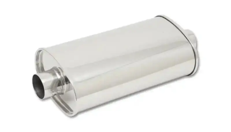 Vibrant Streetpower Oval Muffler – 5" X 9" X 15" Body, 2.5" Inlet/Outlet 1
